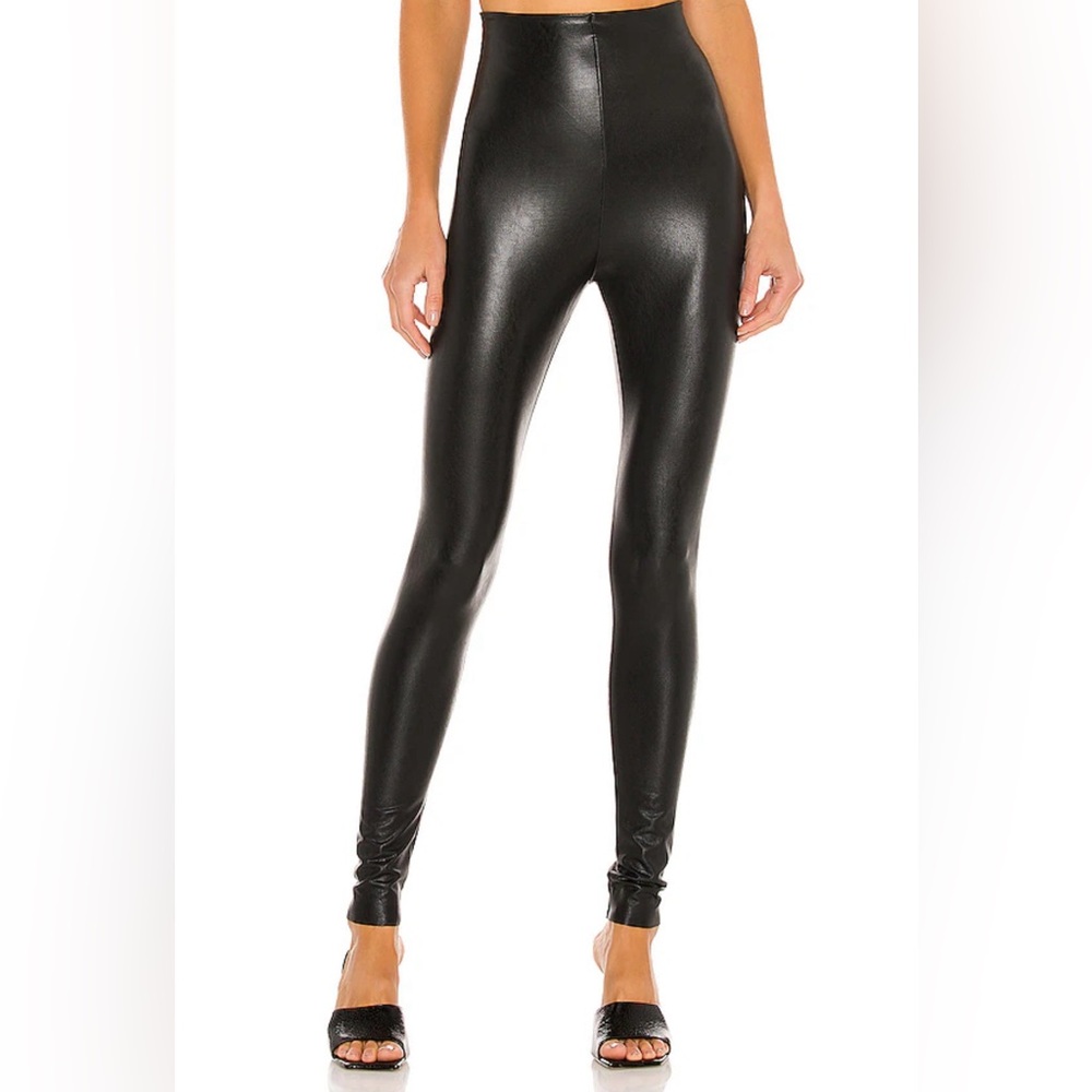 Commando Perfect Control Faux Leather Legging in Black